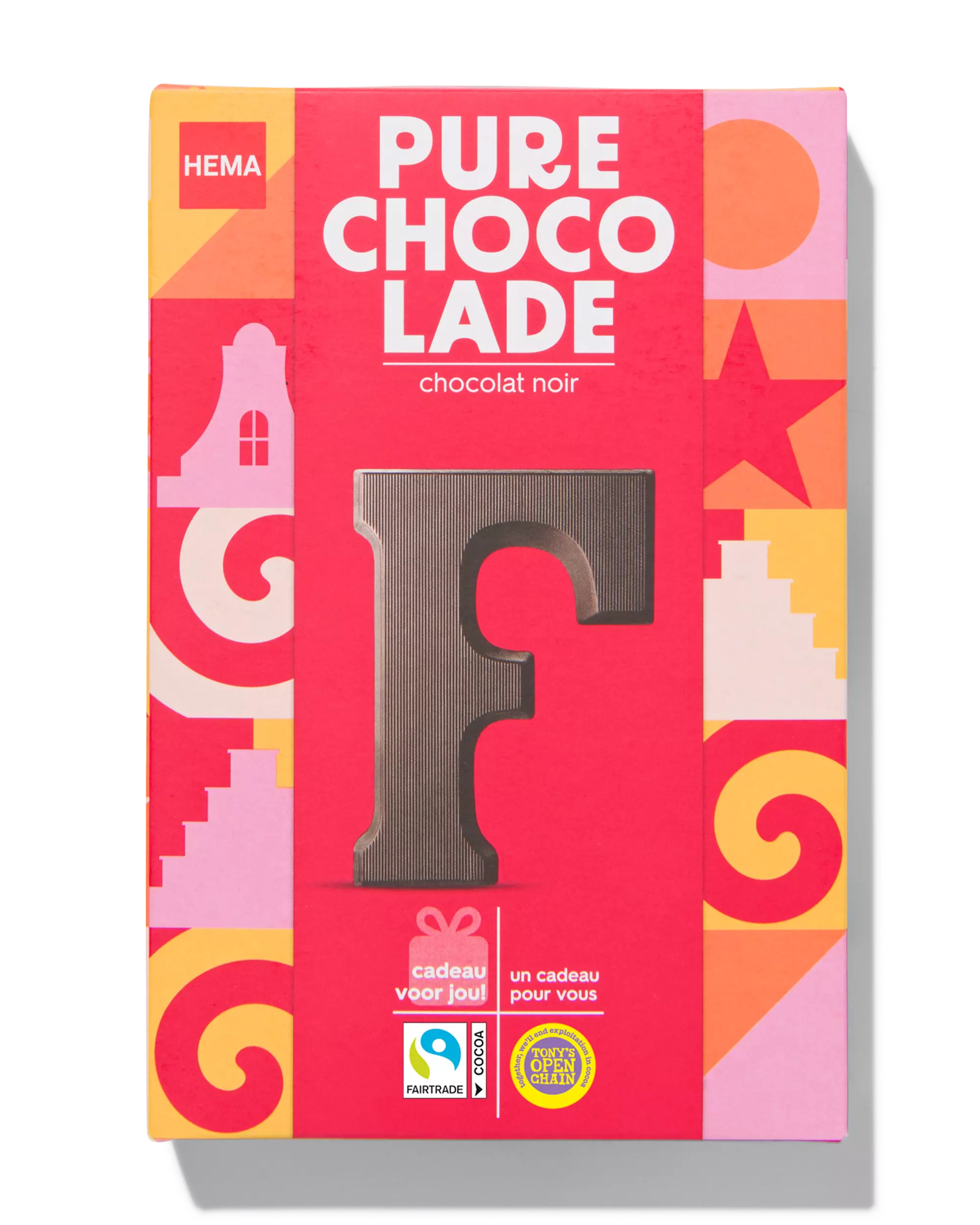 chocoladeletter puur F 140g