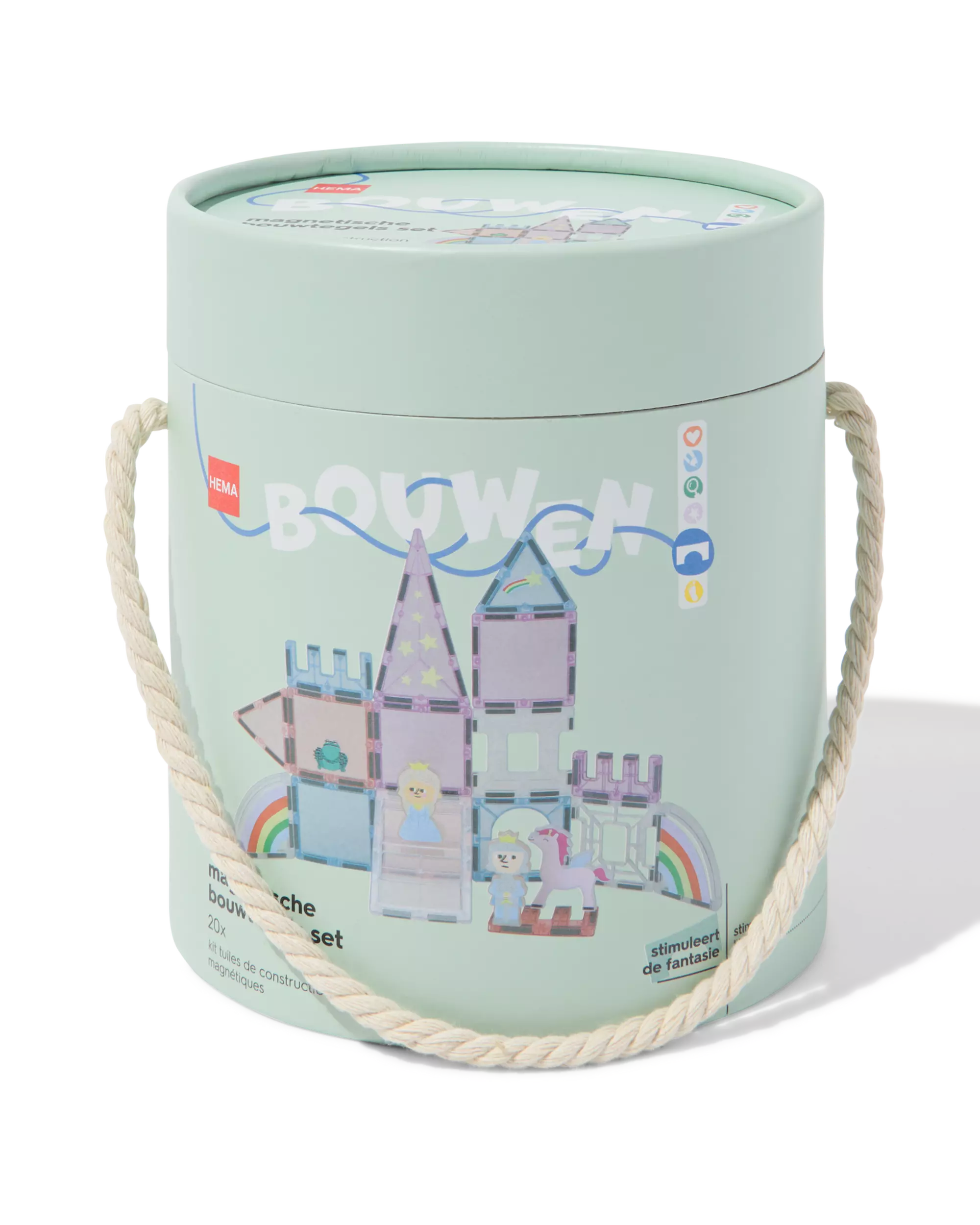 jeu de construction magnétique château 20 pièces