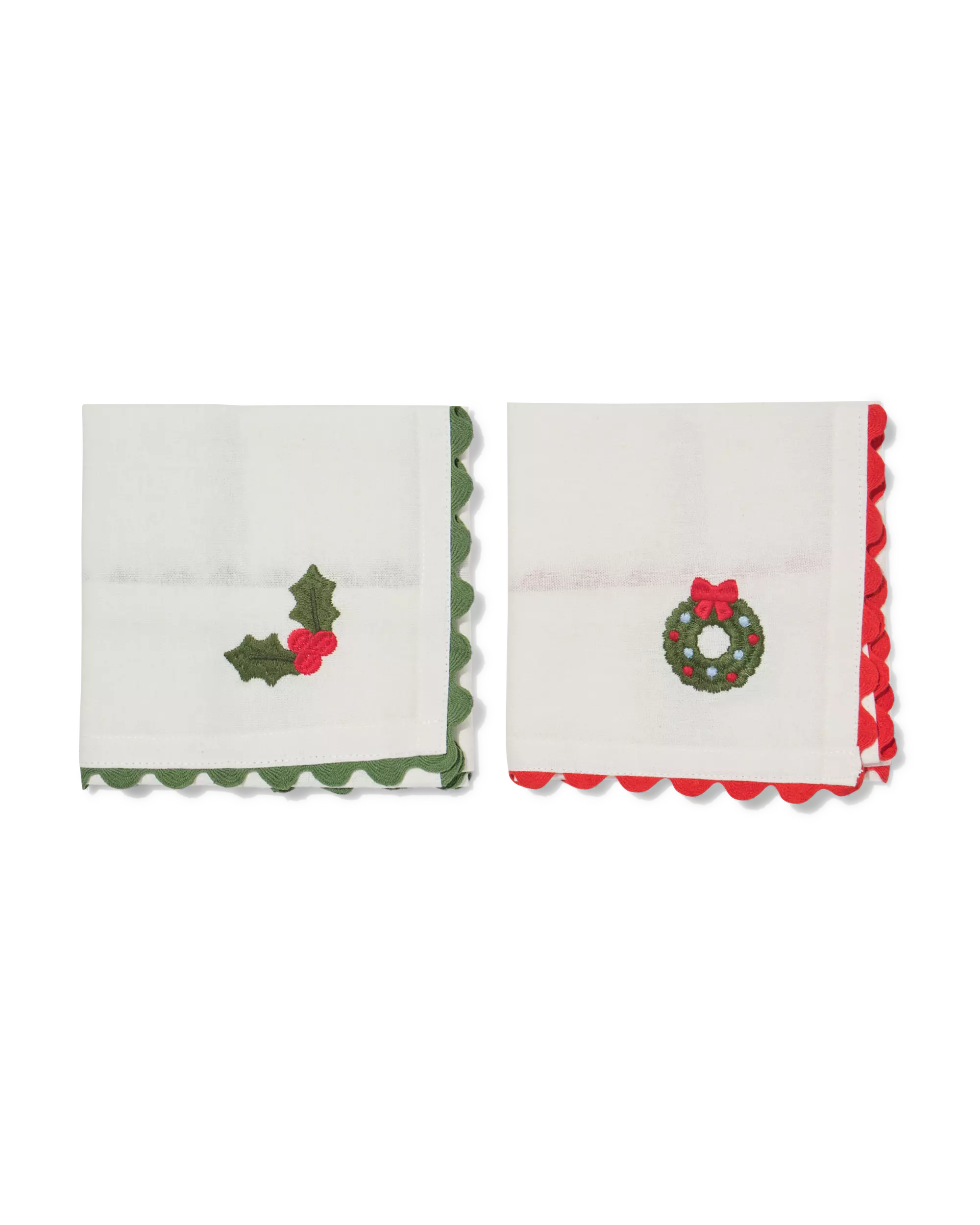 serviettes 40 x 40 cm coton - 2 pièces
