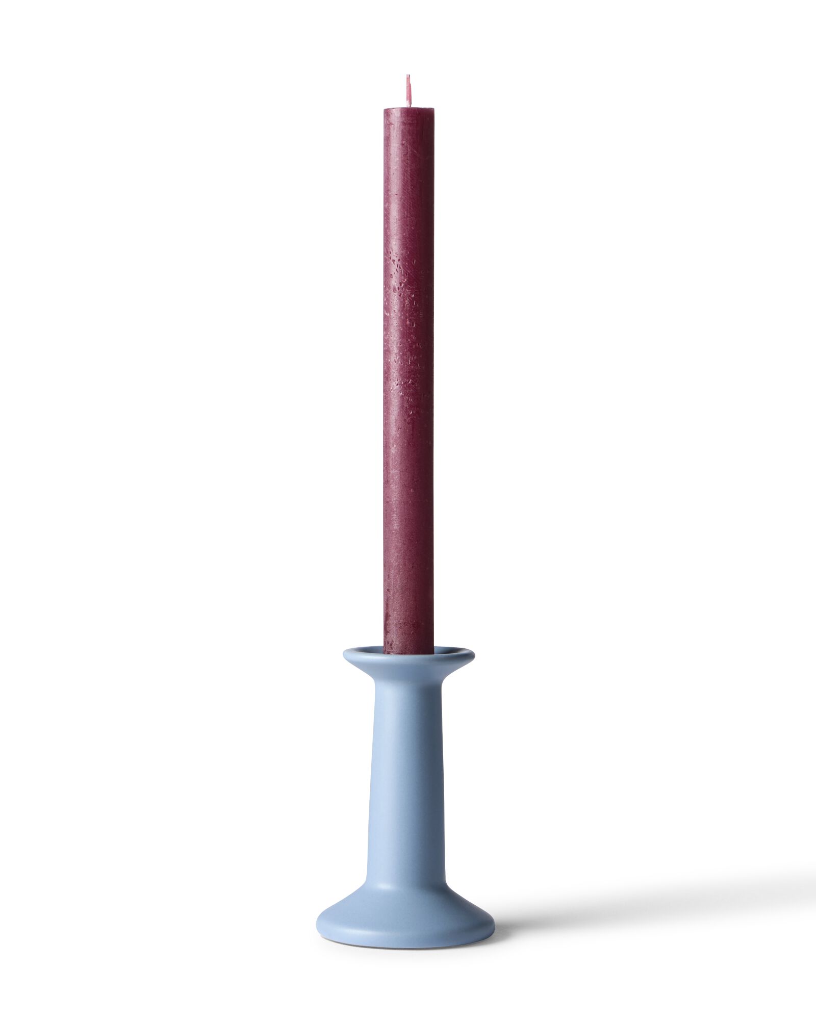 bougie de table ⌀2,2 x 27 cm rustique aubergine  - 13504254 - HEMA