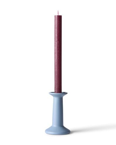 bougie de table ⌀2,2 x 27 cm rustique aubergine  - 13504254 - HEMA