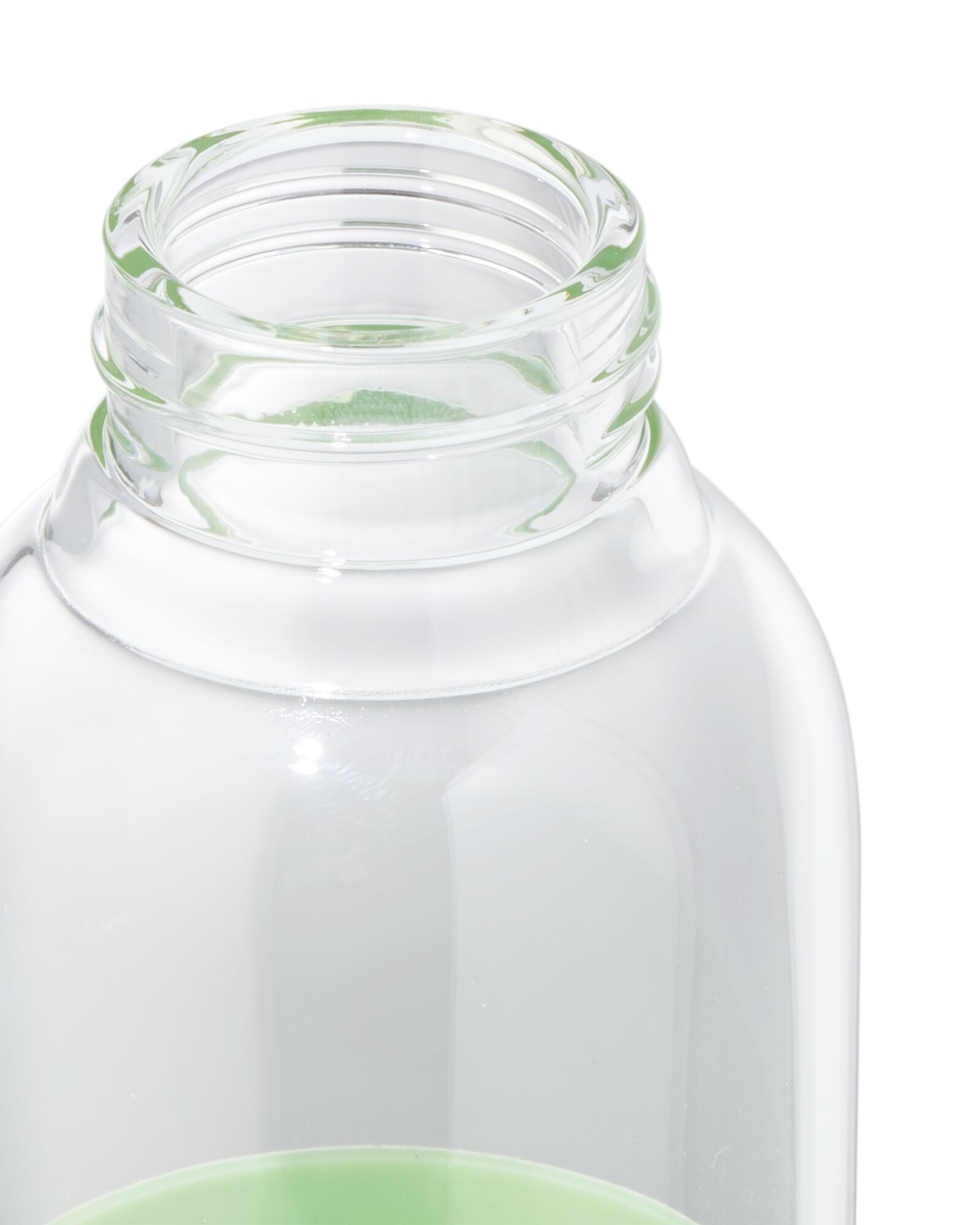 Wasserflasche, 500 ml, Glas, mit Silikonh&uuml;lle, gr&uuml;n - 80690050 - HEMA