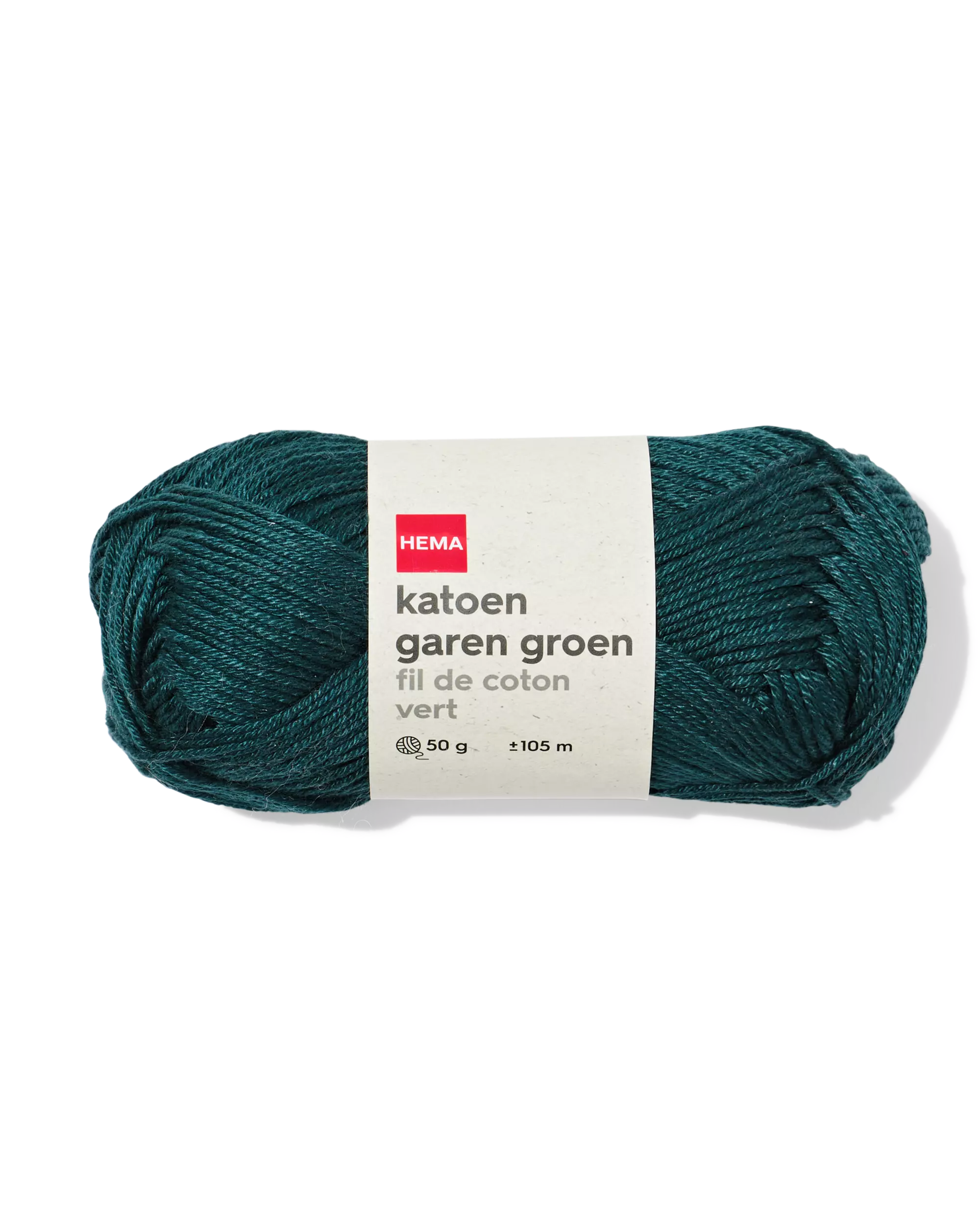 Baumwollgarn, 50 g, 105 m, Grün
