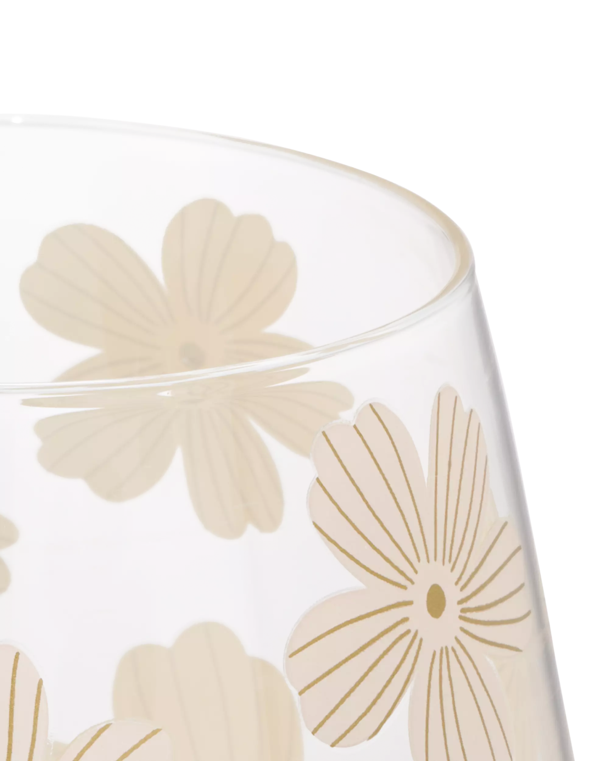 verre 550 ml fleurs