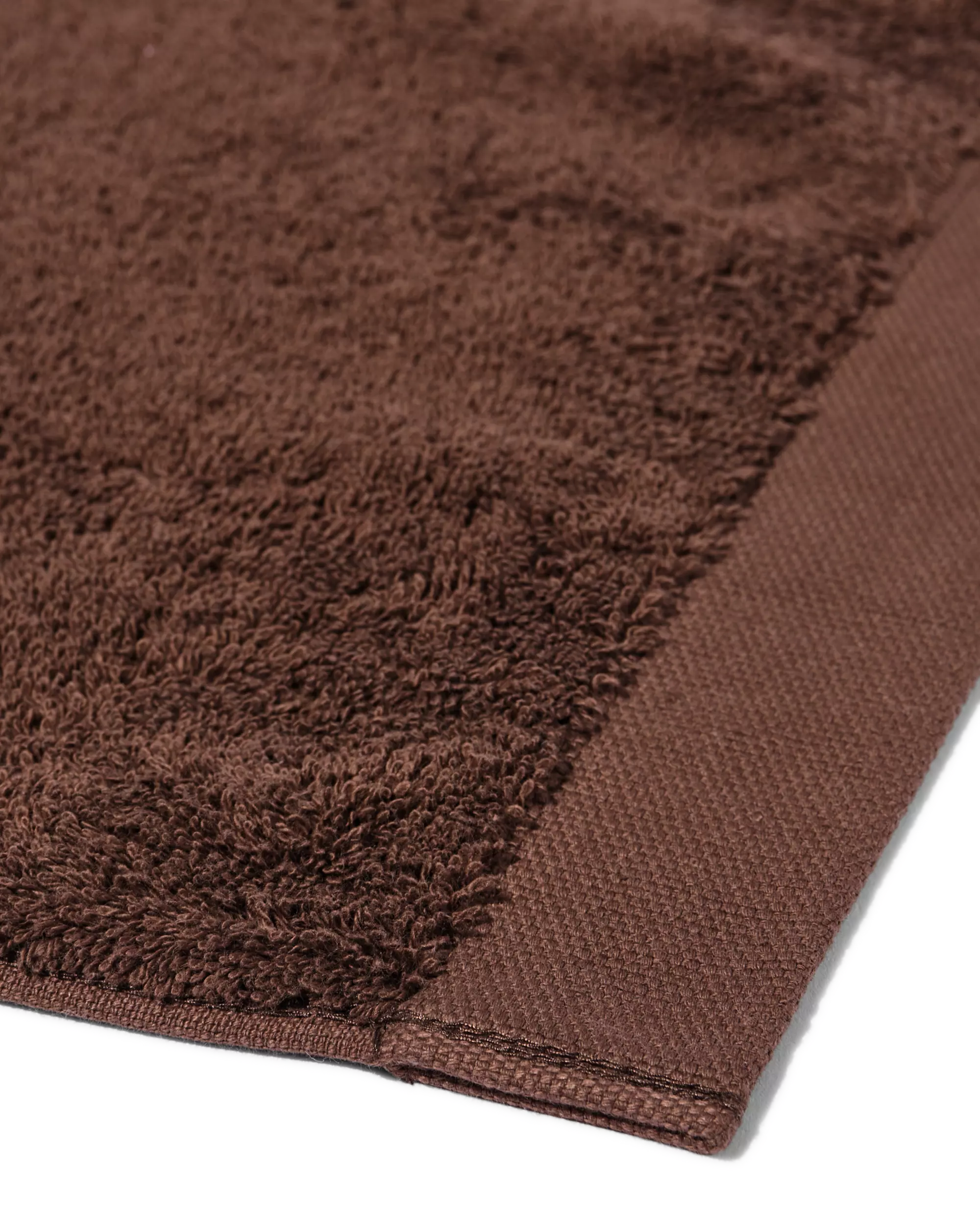 petite serviette 33 x 50 cm qualité hôtel extra douce marron foncé