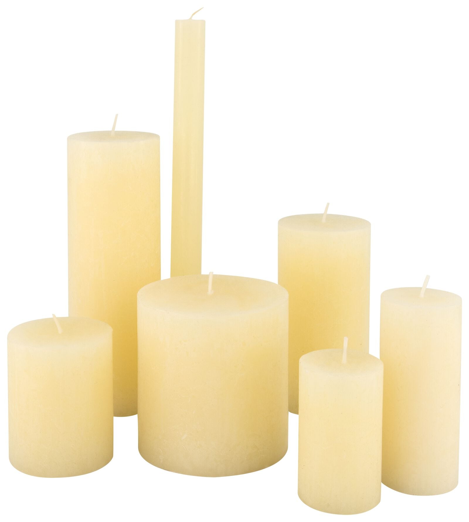 bougie rustique &Oslash;5x11 cm ivoire ivoire 5 x 11 - 13503391 - HEMA