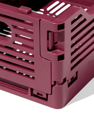 caisse pliante lettres recycl&eacute;e XS bordeaux bordeaux XS  13 x 18 x 8 - 39811083 - HEMA