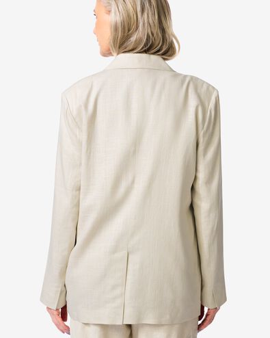 blazer femme Isla avec lin sable sable - 36219560SAND - HEMA