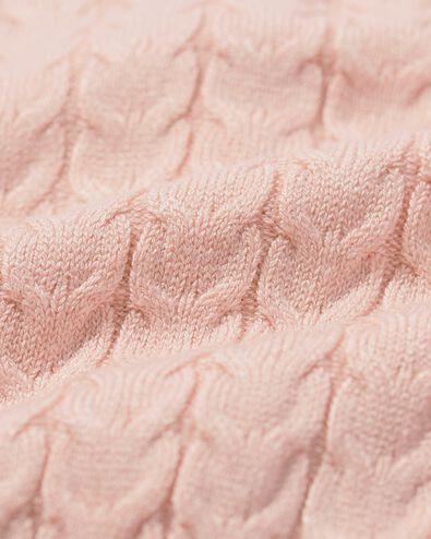damesvest kabel roze roze - 36213870PINK - HEMA