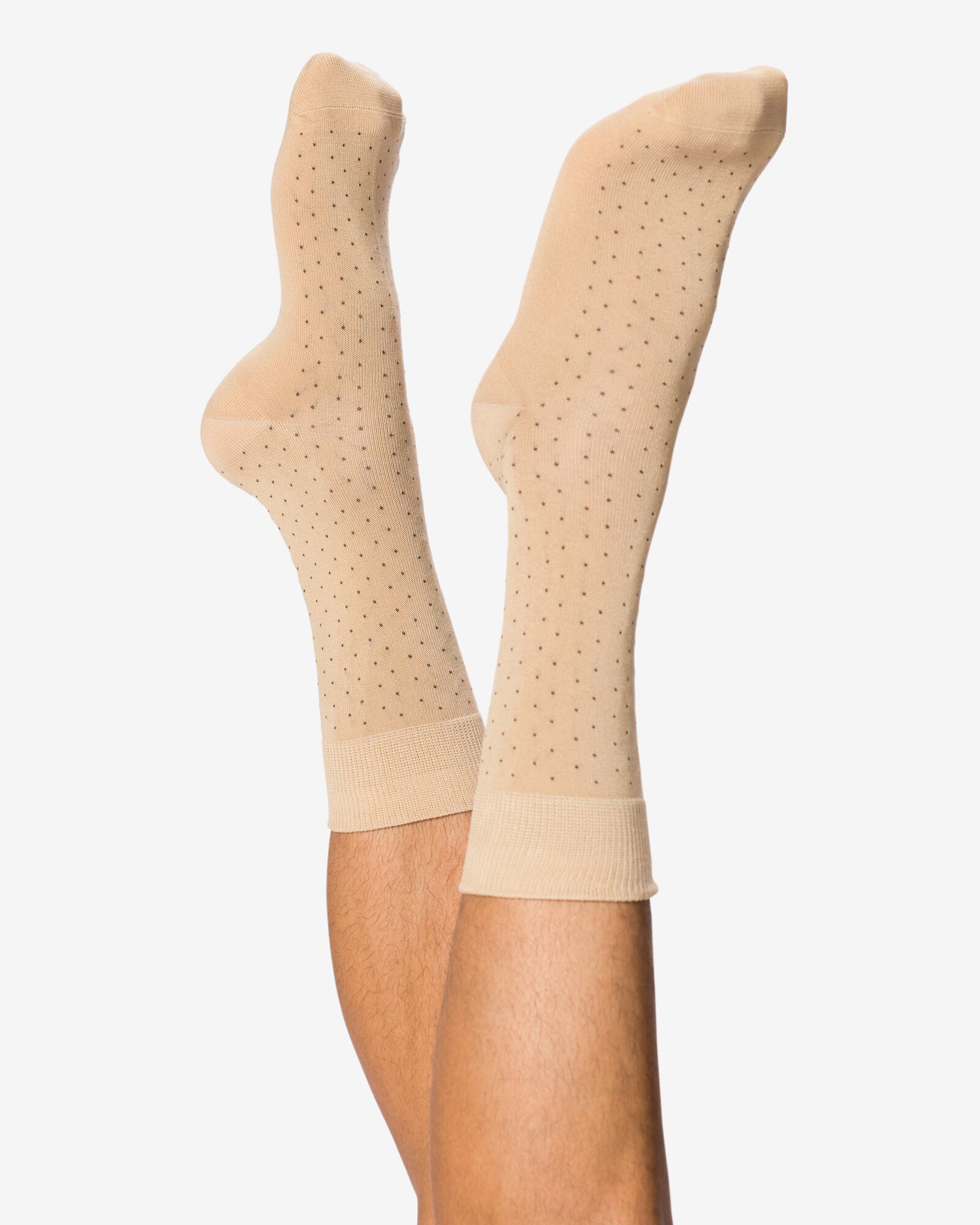 herensokken stippen beige beige - 4151075BEIGE - HEMA