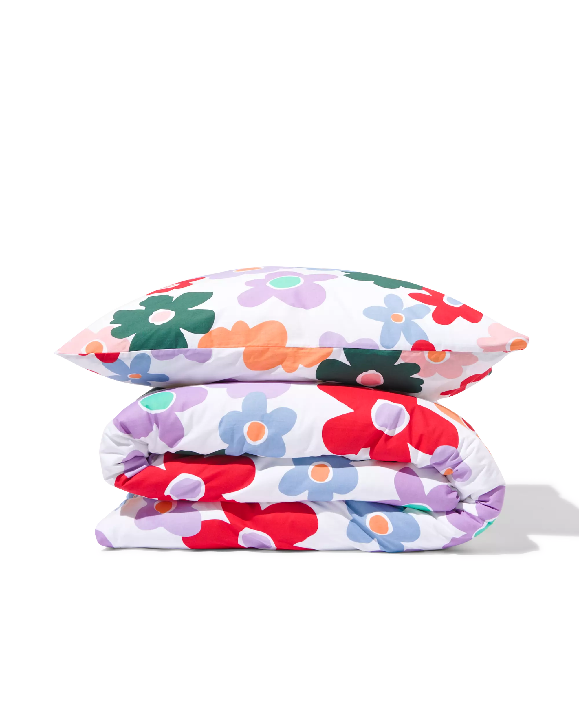housse de couette coton doux enfant 140x200 fleurs