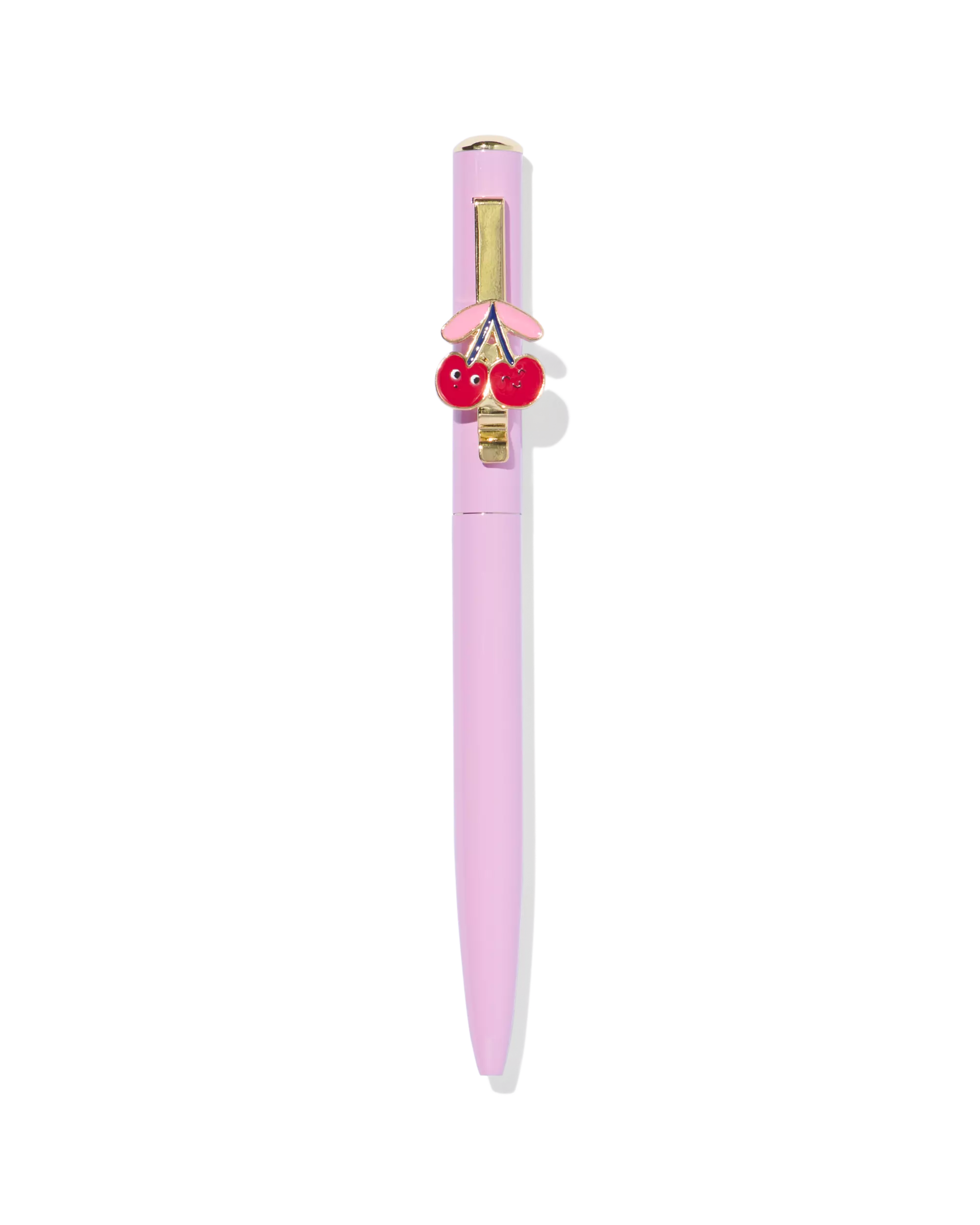 stylo à bille rechargeable encre bleue framboise/citron/pomme/cerise