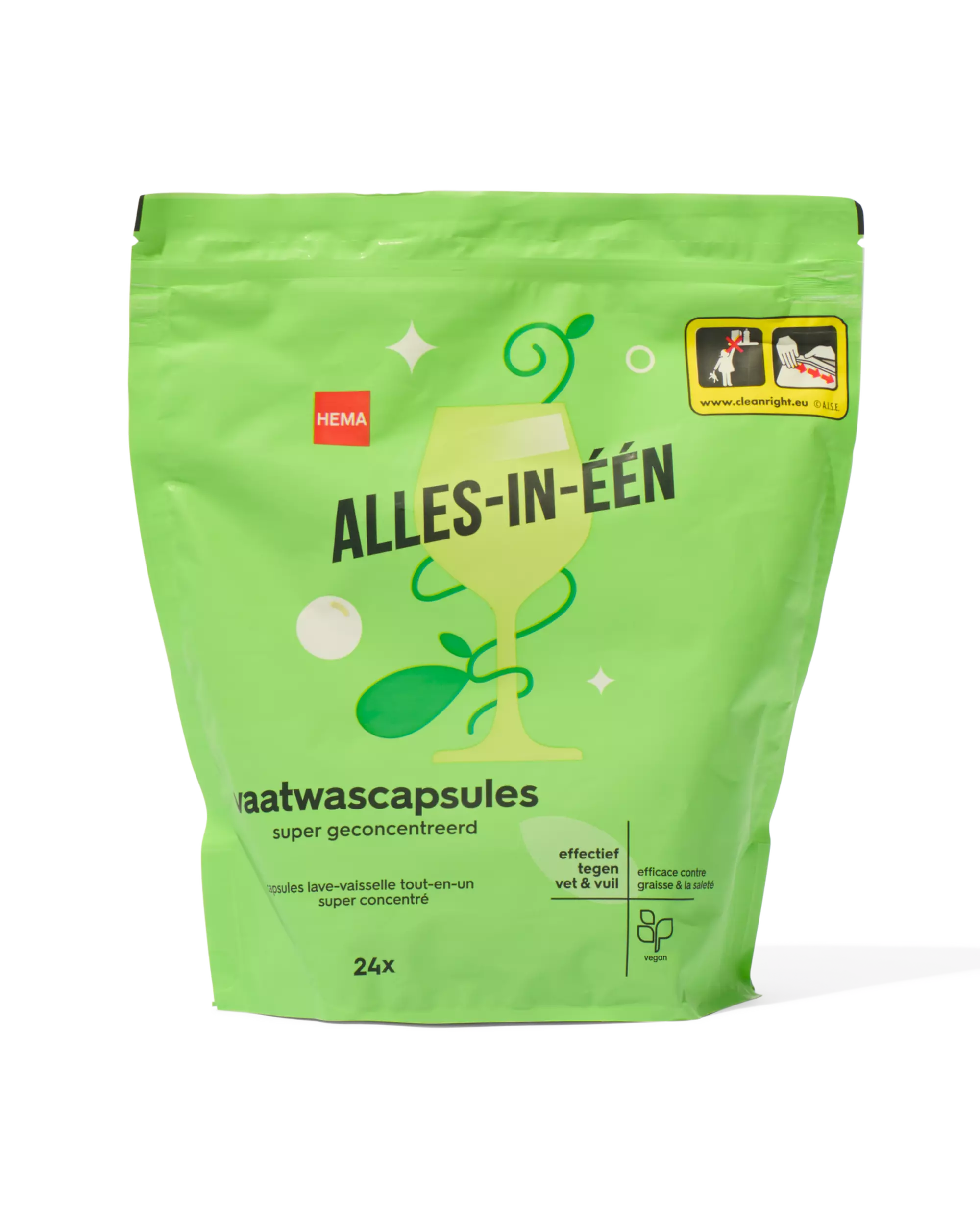 24 capsules lave-vaisselle tout-en-un 14ml