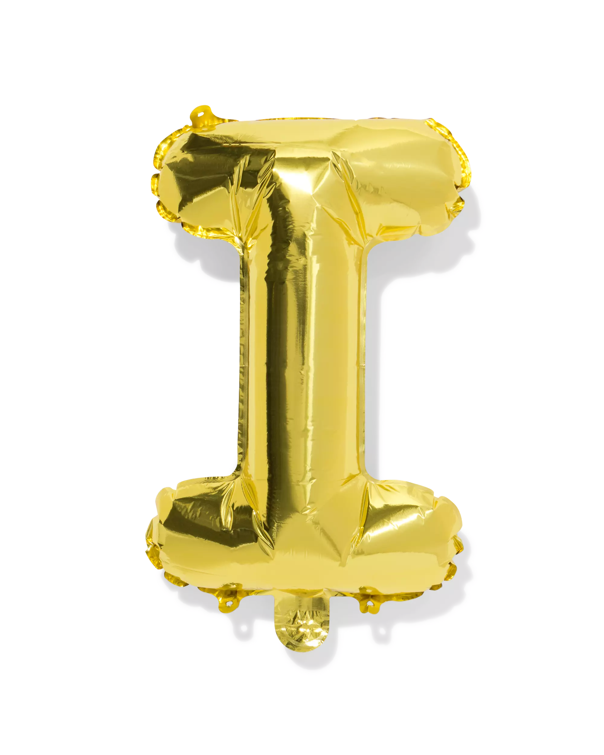 folieballon letter I 30cm goud