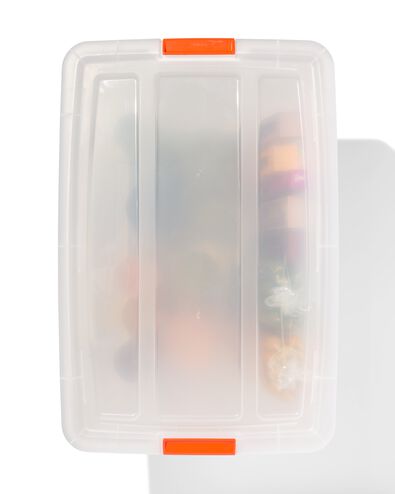 bo&icirc;te de rangement 60L Tokyo transparent 58x39.5x36.5 recycl&eacute;e 58 x 39.5 x 36.5 Tokyo - 39810410 - HEMA