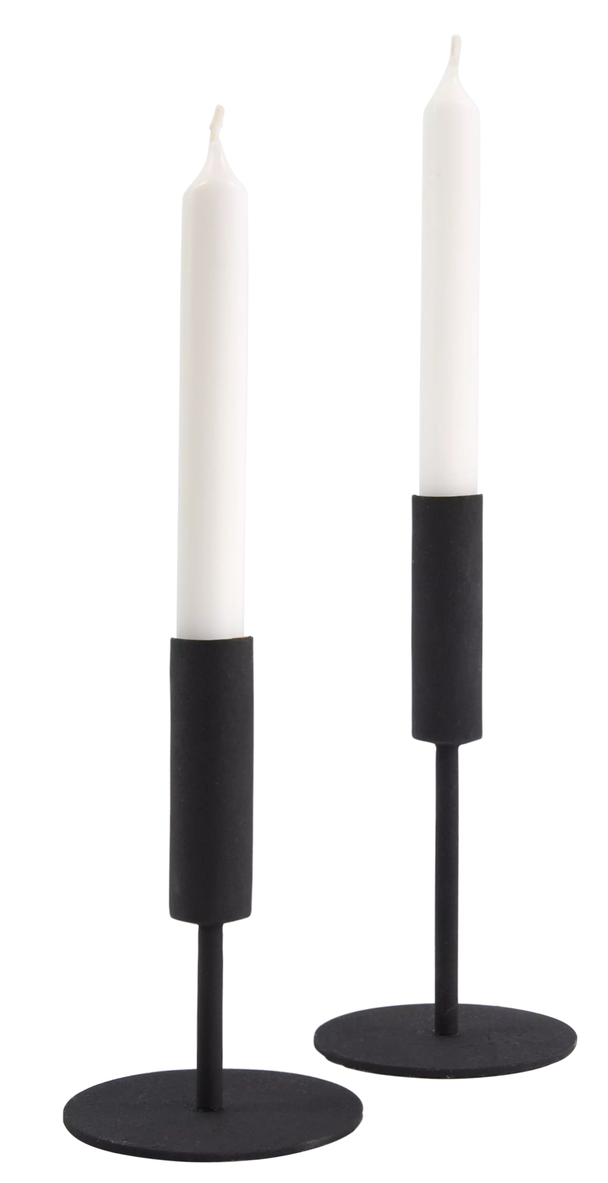 8 bougies longues Ø2x17 blanches