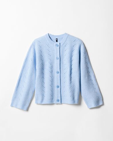 damesvest Fyra kabel  lichtblauw lichtblauw - 36214890LIGHTBLUE - HEMA