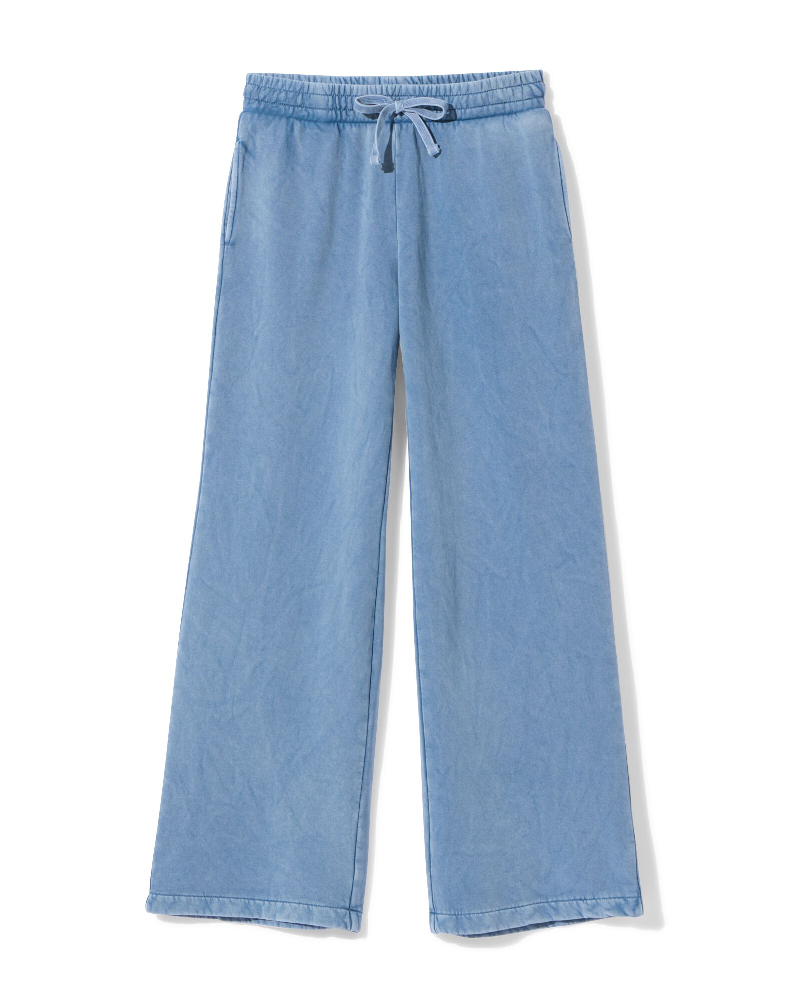 pantalon de jogging femme Esmee coupe d&eacute;contract&eacute;e en jersey bleu bleu - 36213630BLUE - HEMA