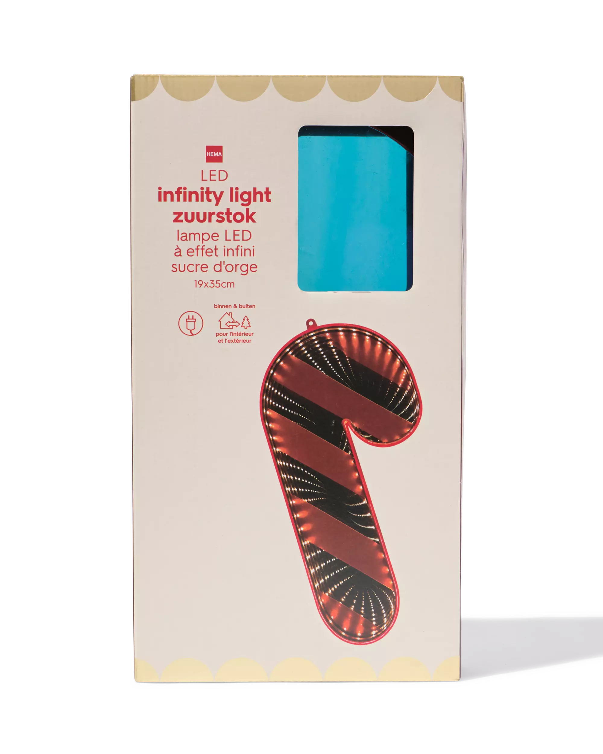 lumière de Noël infinity light canne de noël