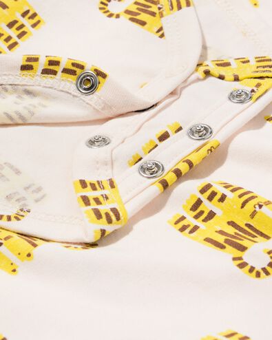 baby meegroei body dieren gebroken wit gebroken wit - 33304760OFFWHITE - HEMA