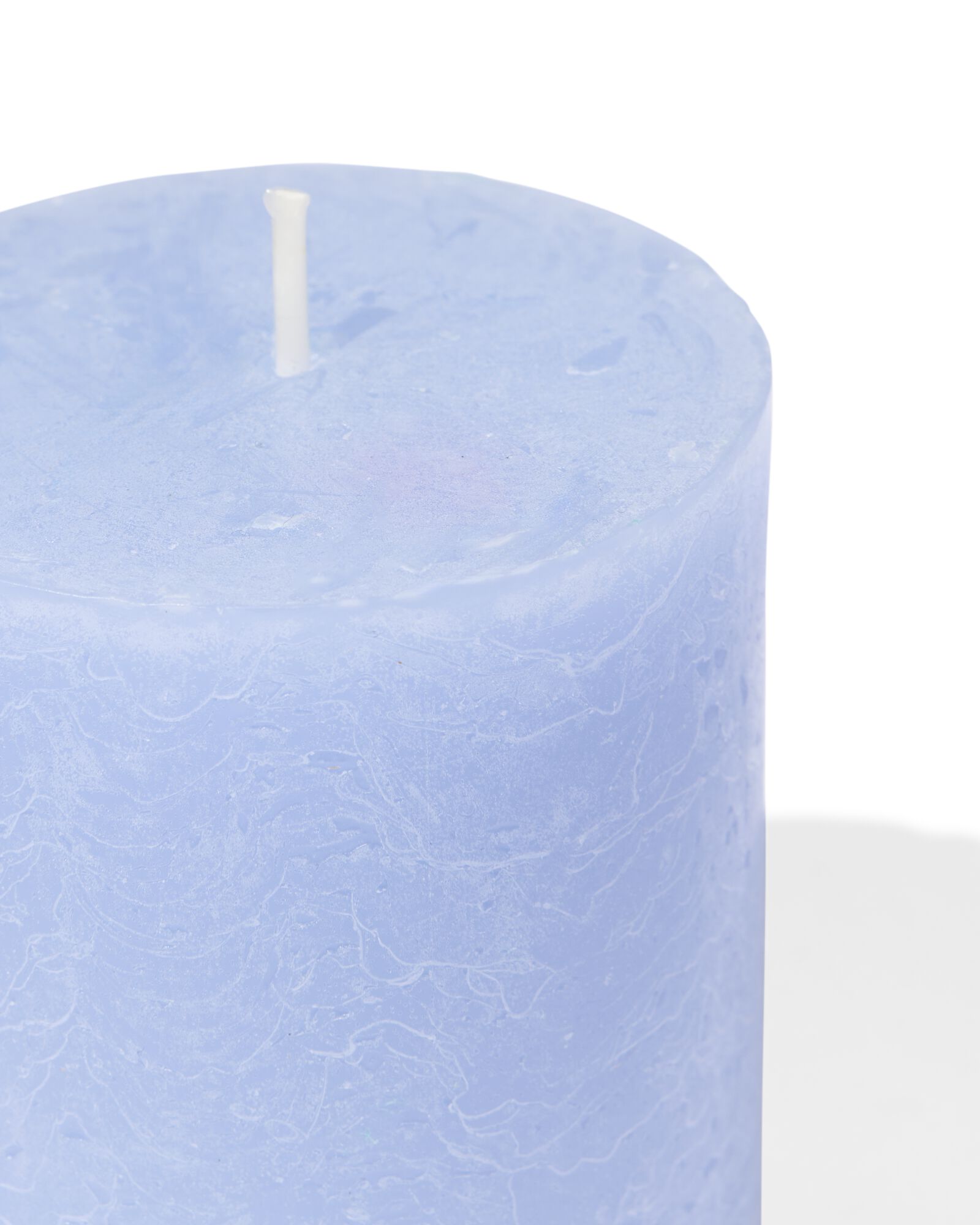 bougie rustique &Oslash;7x8 cm bleu clair bleu clair 7 x 8 - 13502912 - HEMA