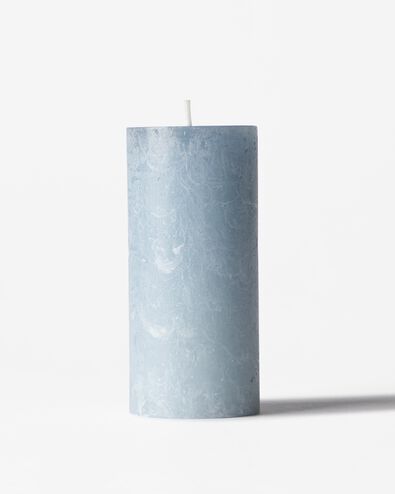 bougie rustique &Oslash;5x11 cm bleu clair bleu clair 5 x 11 - 13502909 - HEMA