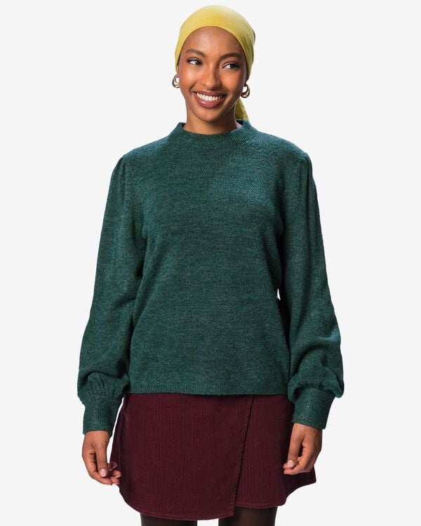 Damenpullover Lana aus Feinstrick meergr&uuml;n meergr&uuml;n - 36214420SEAGREEN - HEMA
