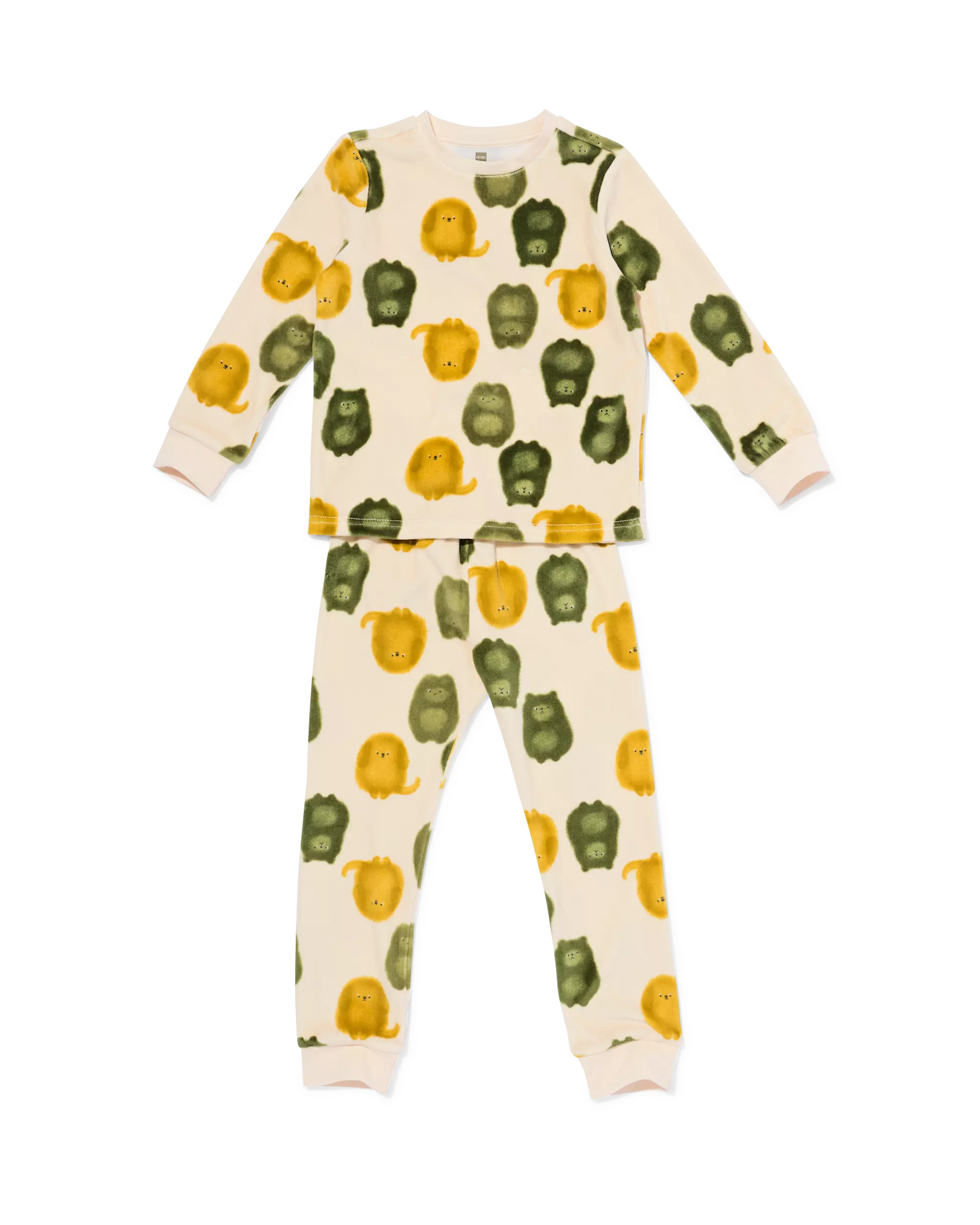 kinderpyjama velours dieren