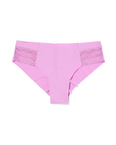 damesbrazilian micro met kanten inzet paars paars - 19601044PURPLE - HEMA