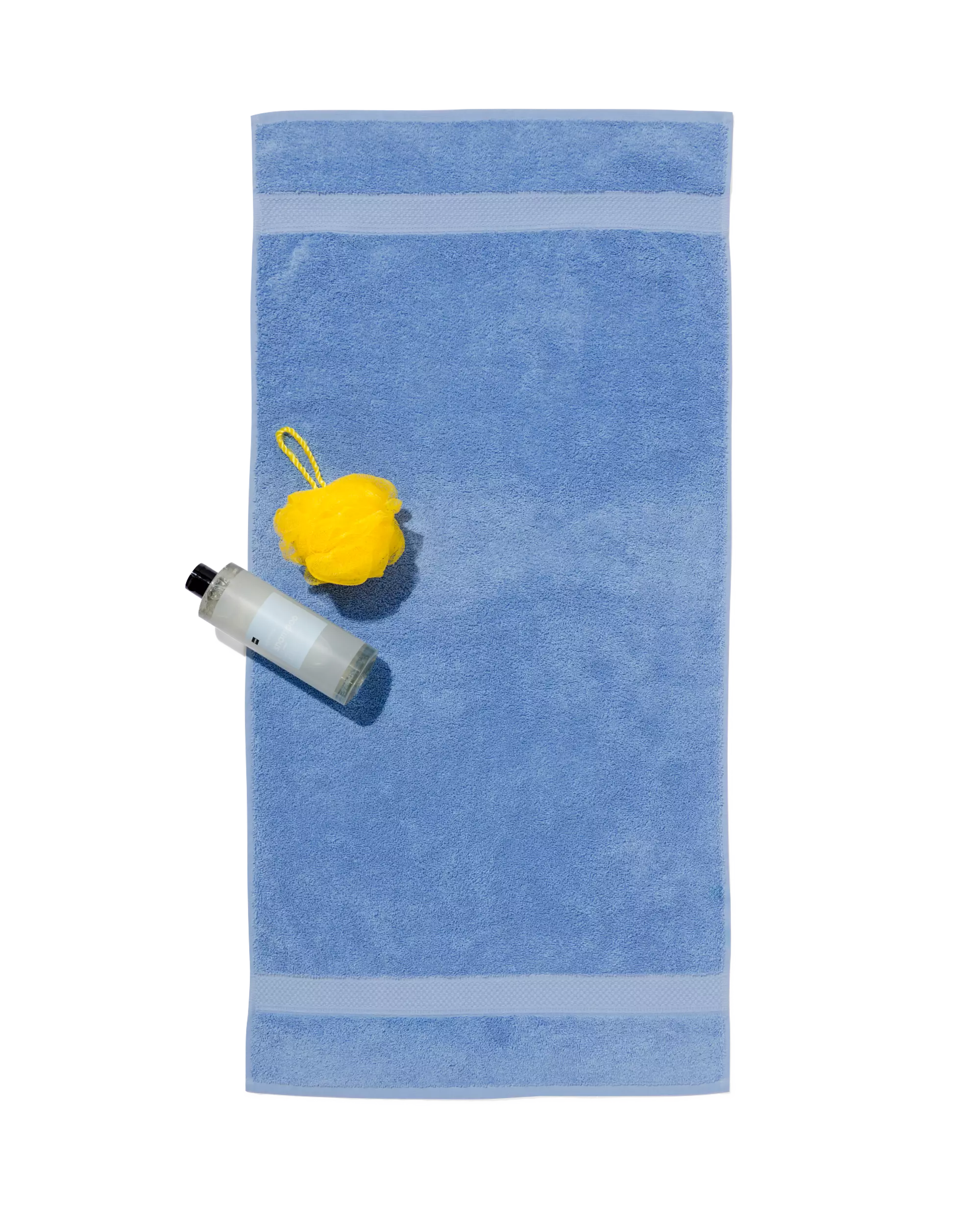 serviette de bain 50x100 qualité épaisse bleu frais