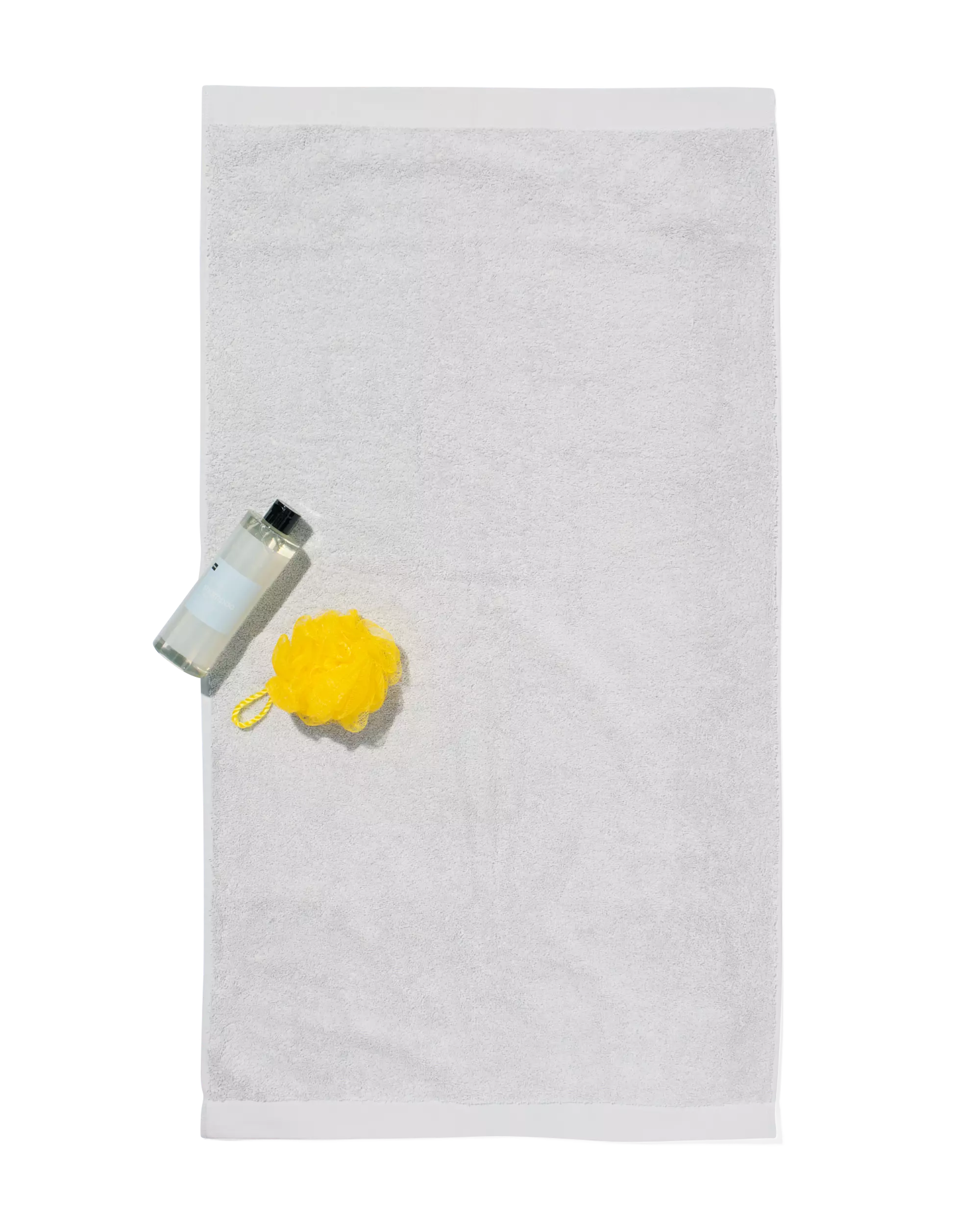 serviette de bain - 60x110 cm - ultra doux - gris clair