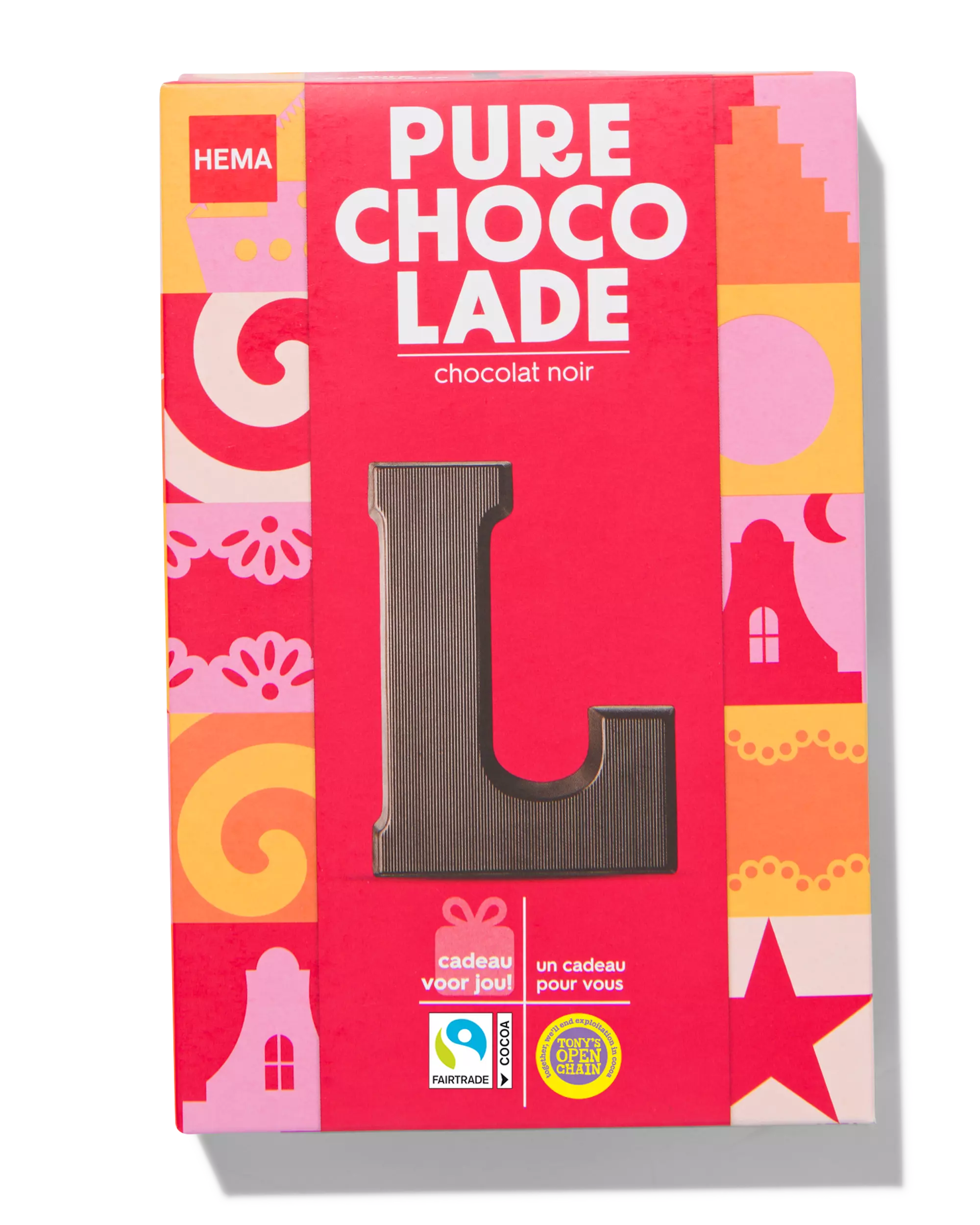 chocoladeletter puur L 140g
