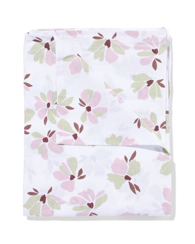 tafelkleed 140x240cm katoen bloemen roze-groen - 5300151 - HEMA