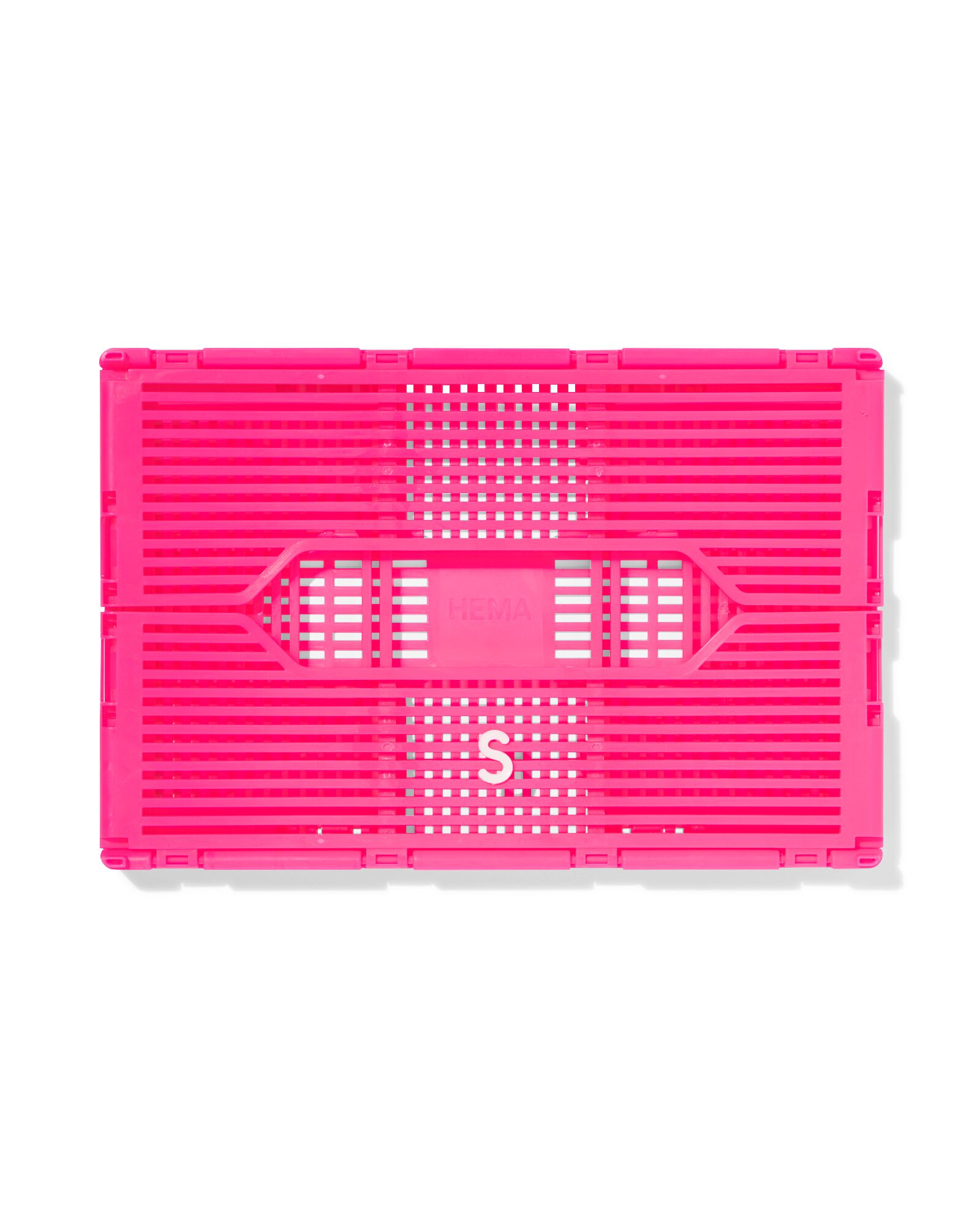caisse pliable &agrave; lettres recycl&eacute;e S rose vif rose vif S  20 x 30 x 11,5 - 39800023 - HEMA