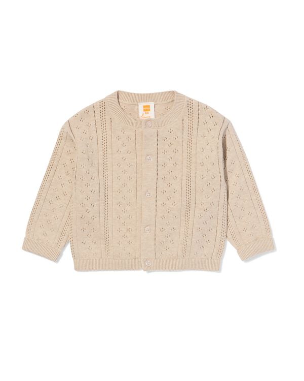 Babyjacke, Ajour, Strick sandfarben sandfarben - 33015480SAND - HEMA
