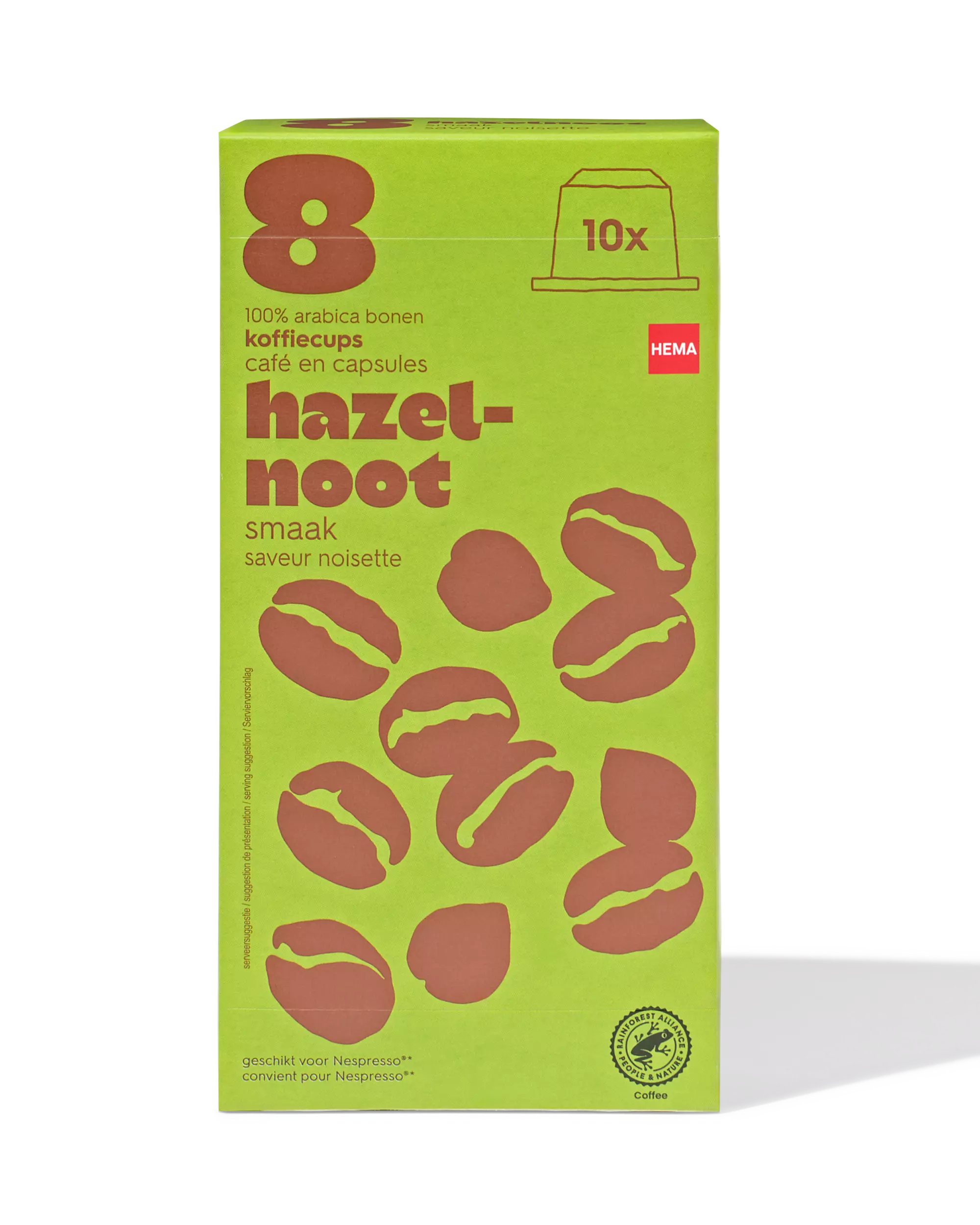 capsules de café noisette - lot de 10