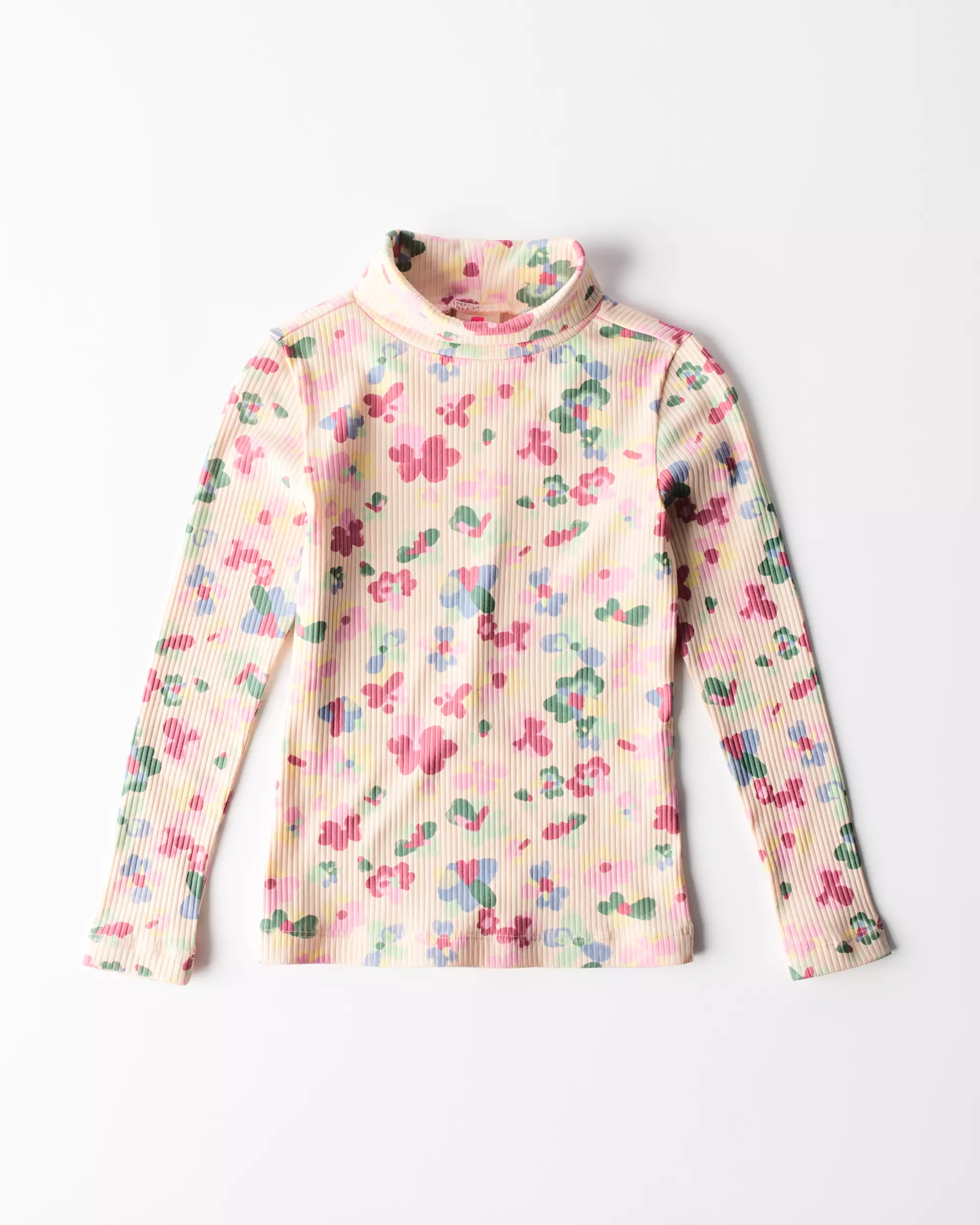 t-shirt enfant côtelé fleurs