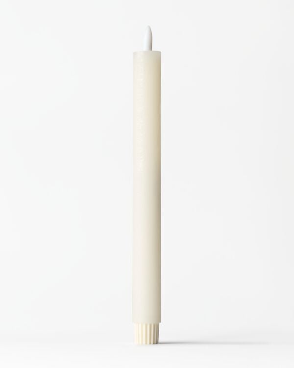 bougie de table LED ⌀2,5x27,3cm rustique ivoire - 13550236 - HEMA
