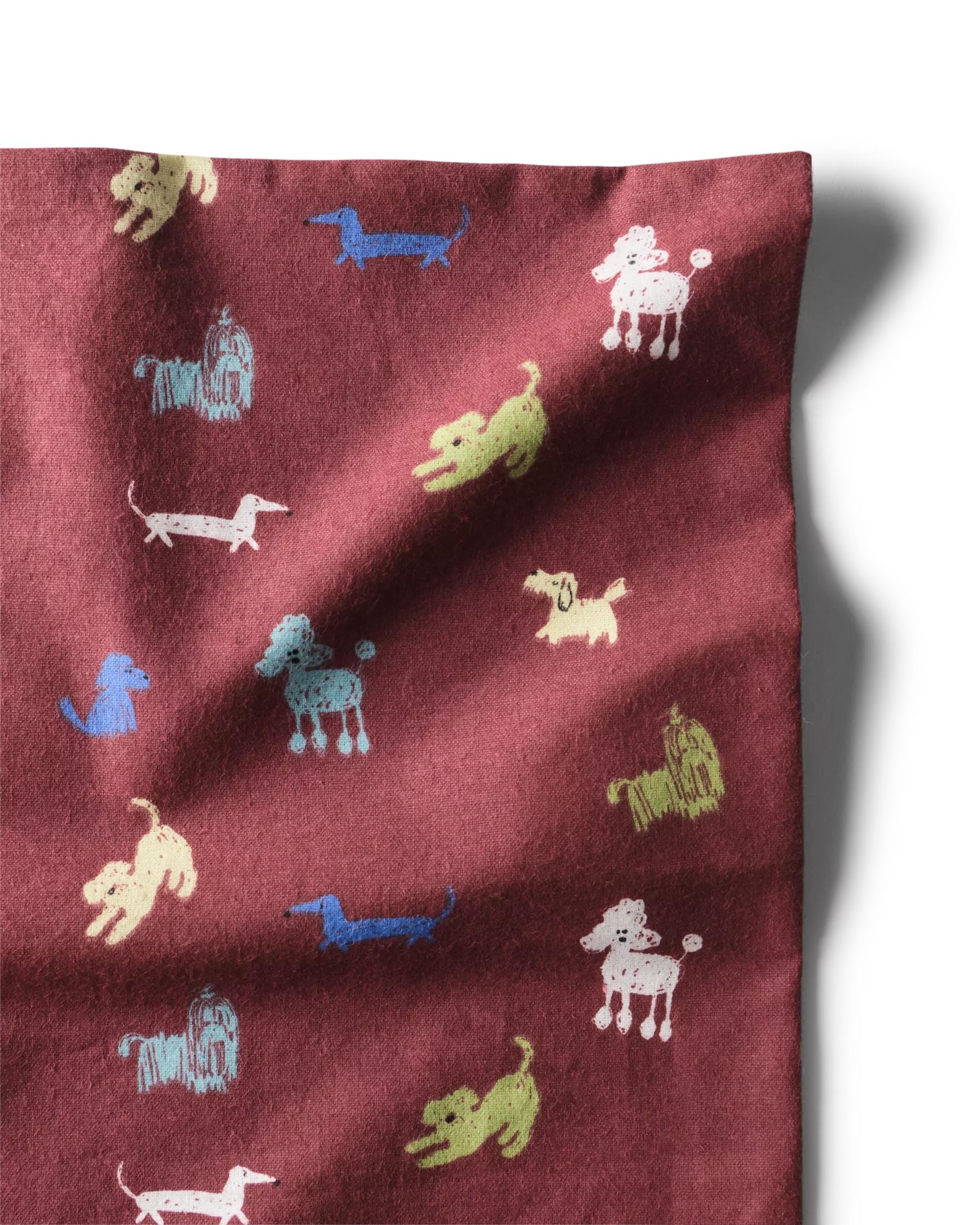 housse de couette enfant 140x200cm flanelle chiens