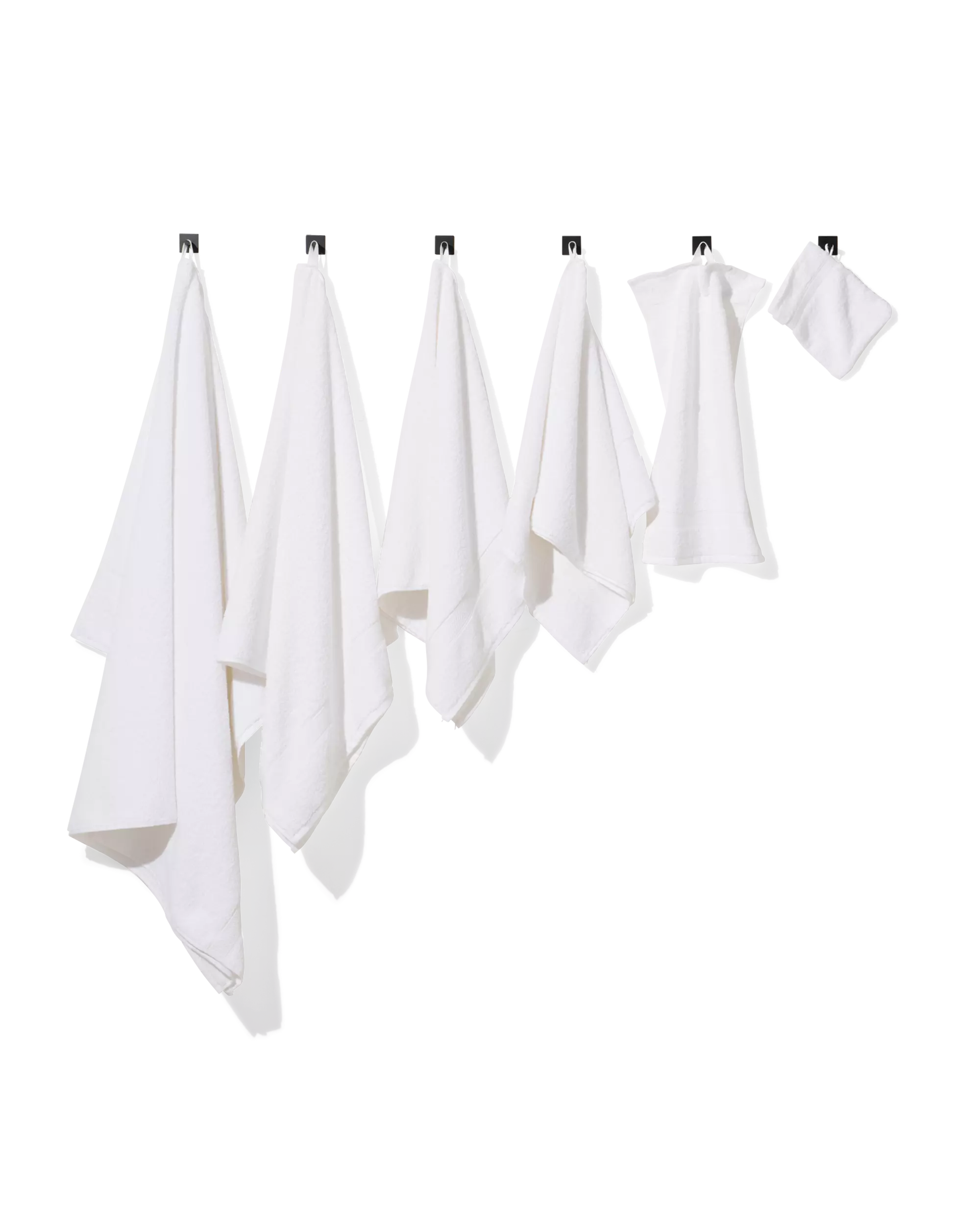 serviette de bain - 50x100 cm - qualité épaisse - blanc