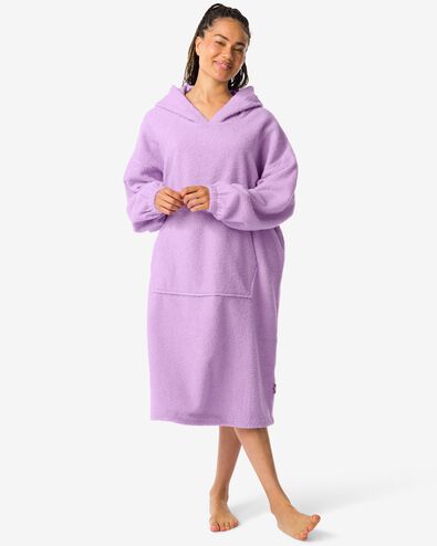 Damen-Kuschelhoodie aus Teddystoff in Rosa - 61140501 - HEMA