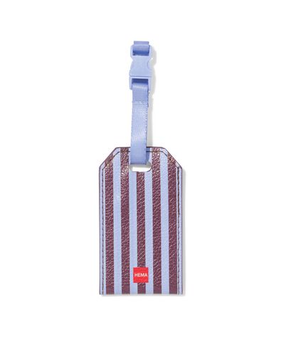 bagagelabel 5.4x9.6cm strepen - 18670043 - HEMA