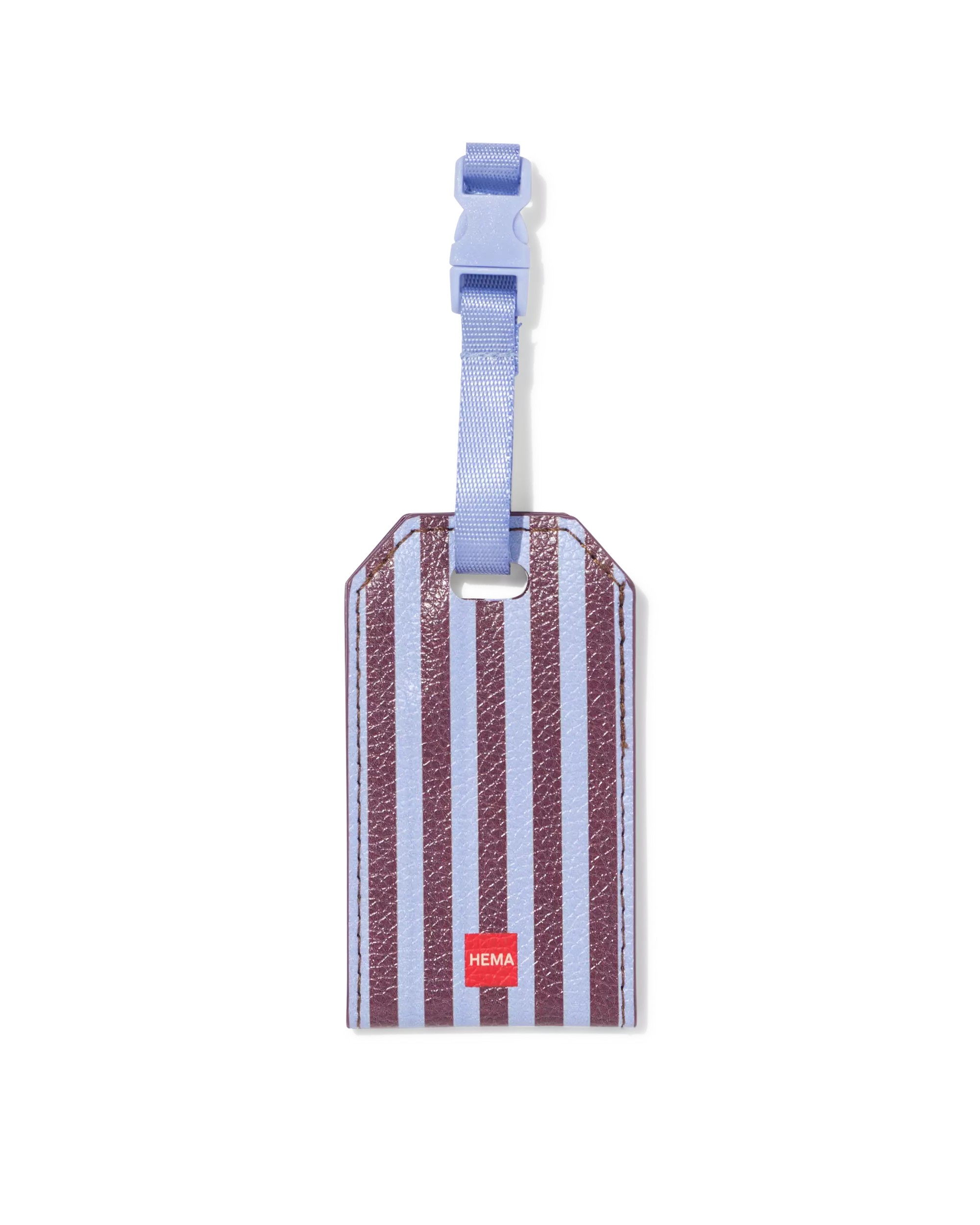 étiquette de bagage 5,4x9,6cm rayures