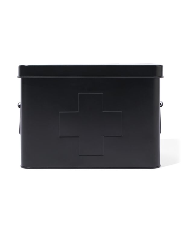 Medikamentenkiste, klein, schwarz, 14.5 x 23 x 16 cm - 80330036 - HEMA