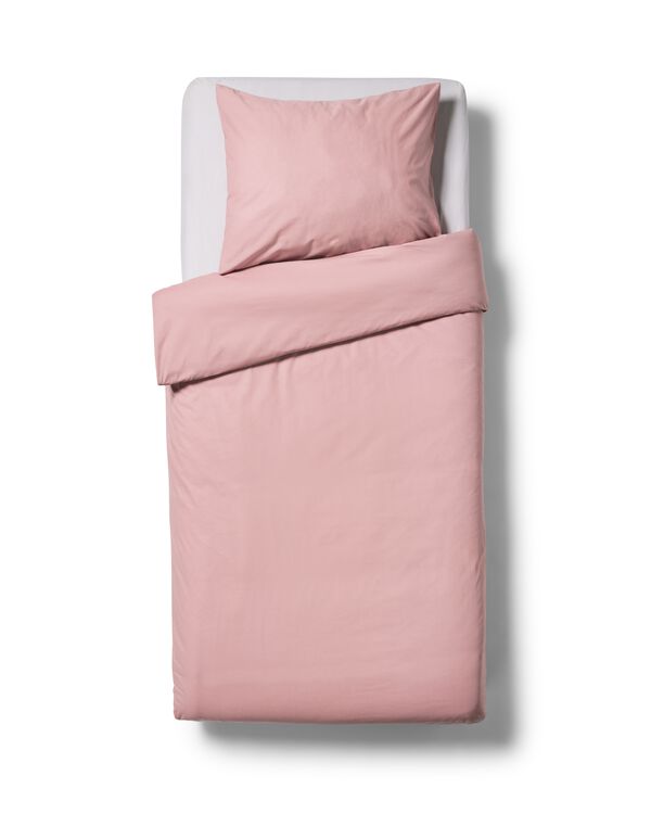 dekbedovertrek 140x200/220cm zacht katoen mauve - 5720409 - HEMA