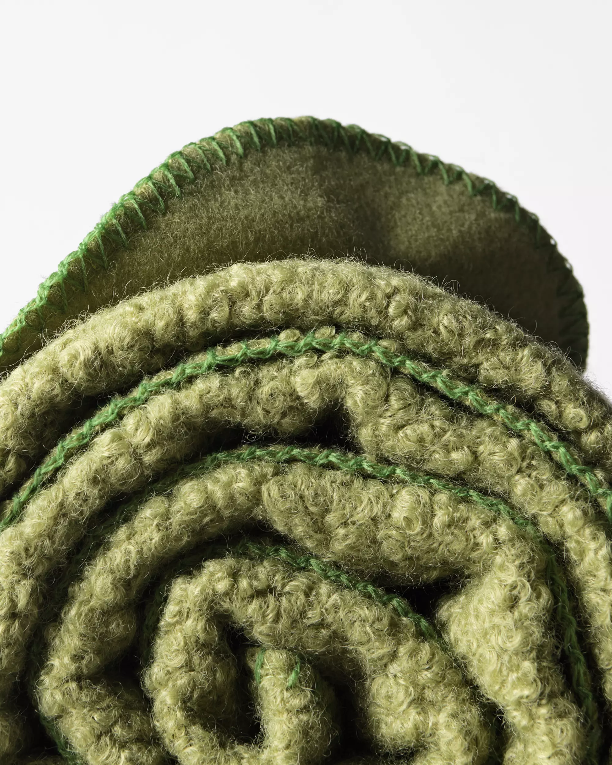 plaid 150x130cm bouclé groen