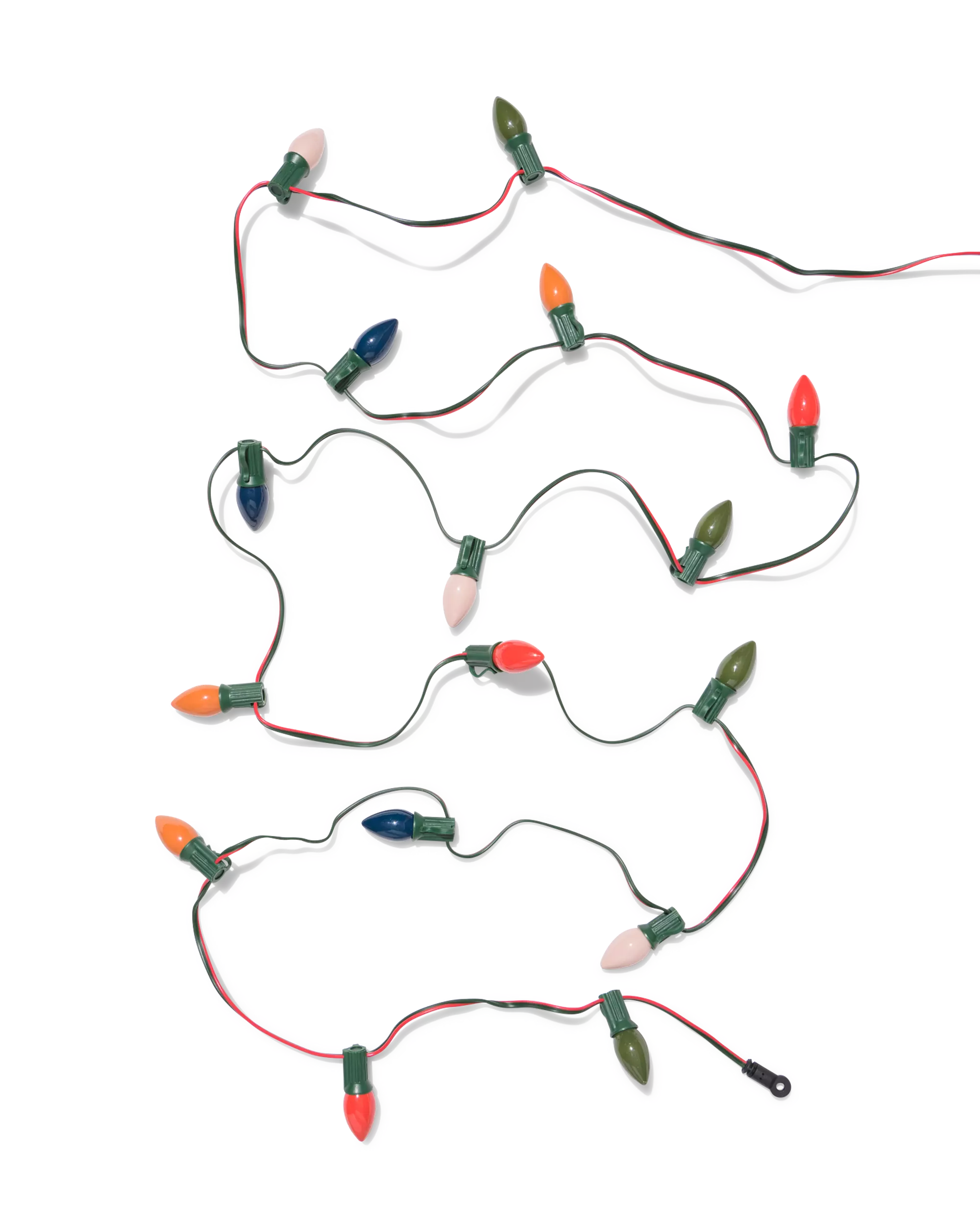 lichtsnoer 3m met 16 led vintage kerstlampjes voor binnen en buiten