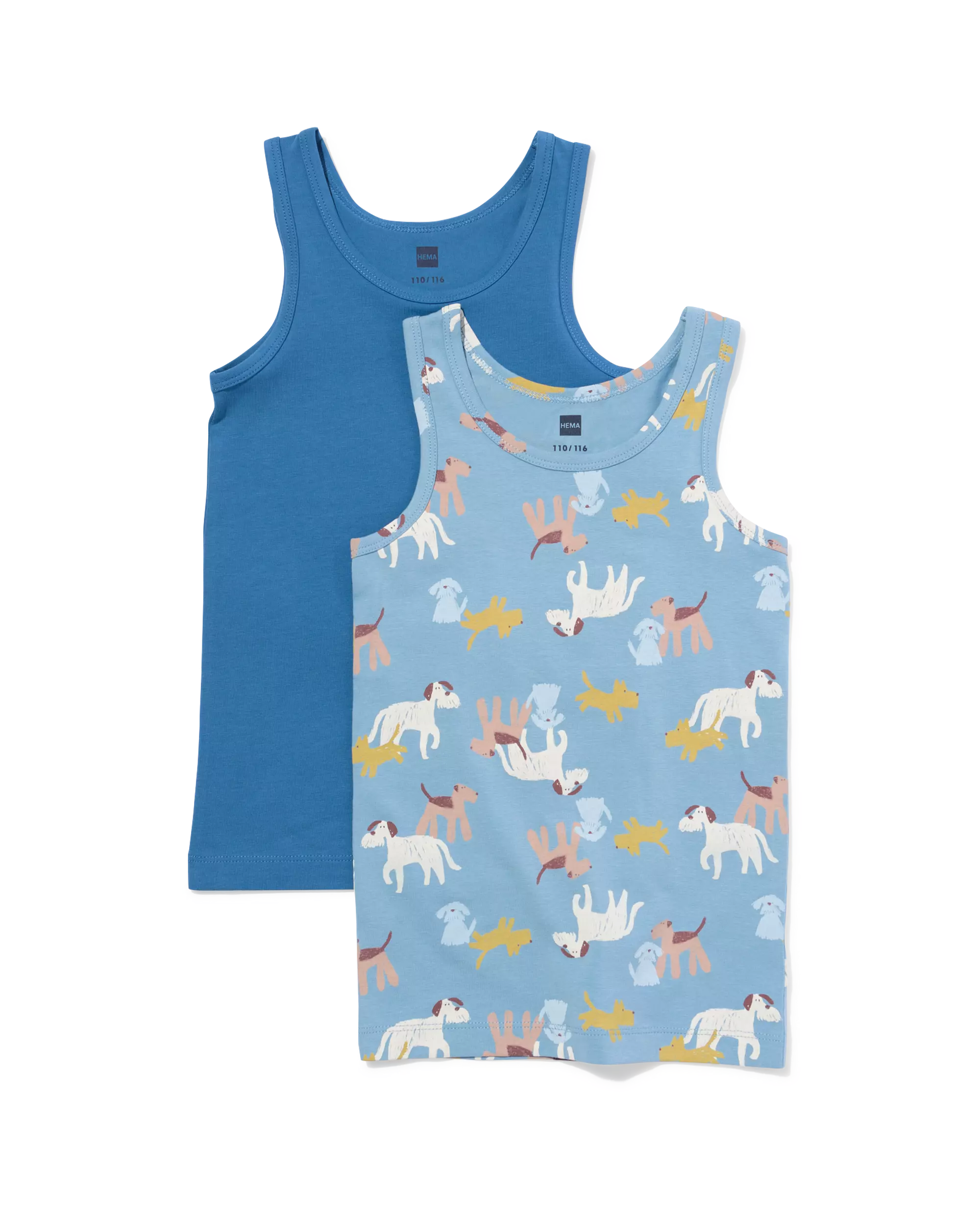 débardeurs enfant chiens - lot de 2