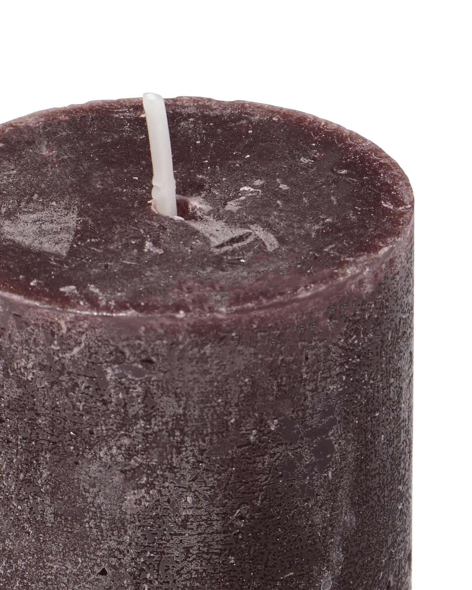 bougie rustique &Oslash;5x11cm marron fonc&eacute; marron fonc&eacute; 5 x 11 - 13504065 - HEMA