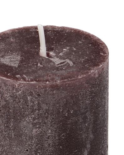 bougie rustique &Oslash;5x11cm marron fonc&eacute; marron fonc&eacute; 5 x 11 - 13504065 - HEMA